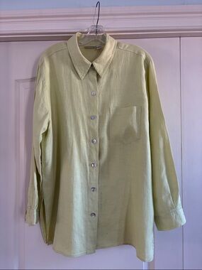 CHICO’s 100% LINEN SIZE 3 BLOUSE